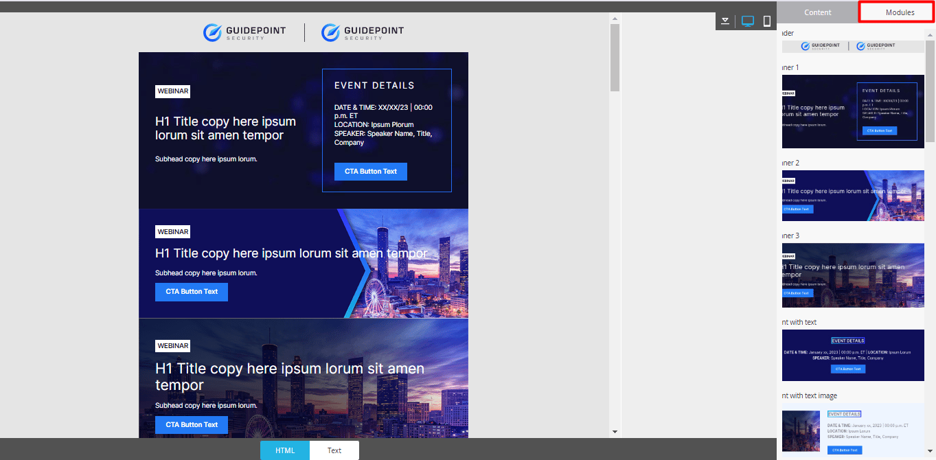 Email template - guidepoint